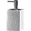 GEDY G-New Martina, Dispenser Bianco, Dosatore Sapone Bagno Realizzato in Acciaio Inox e Cromall, Misure 16X7,5X7,5 CM e Peso 0,388 kg, Design R&S, 2 Anni di Garanzia, Unica