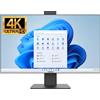 YASHI Quantum S AY62834 All-in-One PC Intel® Core™ i5 i5-12400 68,6 cm (27") 3840 x 2160 Pixel All-in-one 16 GB DDR4-SDRAM 1 TB SSD NVIDIA Quadro T1000 Windows 11 Pro Wi-Fi 6 (802.11ax) Nero [AY62834]