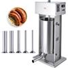 VEVOR Insaccatrice Elettrica per Salsicce, Insaccatrice Verticale 25 Litri, Motore 400 W, Controllo di Velocità, Acciaio Inox 304 per Uso Alimentare, Macchina Insaccatrice Uso Domestico e Commerciale