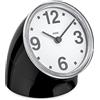 Alessi 01 B Cronotime Orologio da Tavolo in ABS, Nero