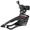 Shimano Deragliatore anteriore Tourney FDA073 con morsetto superiore e trazione inferiore, nero, 7-8 velocità.