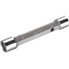 ALYCO 191405 - Llave de tubo hexagonal Cr-V cromado satinado bocas forjadas UNE 16586 6x7 mm