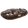 Ferplast Cuscino Cane e Gatto RELAX MICROFLEECE, Cuccia in Caldo e Soffice Micropile per Taglia Piccola, Lettino per Cani Lavabile, 43 x 30 x 12 cm. Marrone