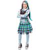 Rubie's Rubies Costume Frankie Stien Deluxe per bambina, vestito, leggings, cintura e clip. Monster High ufficiale, per Carnevale, Natale, Compleanni, Feste e Halloween