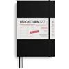 LEUCHTTURM1917 372555 Agenda settimanale Medium (A5) 2026, 12 mesi, Copertina morbida, Nero, Tedesco