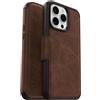 OtterBox Cover per iPhone 15 Pro Max Strada per MagSafe, resistente a shock e cadute, vero cuoio, 2 slot carte di credito, testata 3x vs norme MIL-STD 810G, Marrone