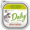 ALMO NATURE 1 x 300 g Almo Nature Daily Alimento Cibo Umido Patè per Cani Adulti Ricetta Senza Glutine con Pollo e Piselli in Vaschetta