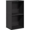 vidaXL Rastrelliera per Legna da Ardere Nera 40x30x75 cm