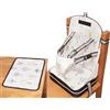 Tataway Polar Gear Alza Sedia con Tovaglietta per Bambini, senza BPA, lavabile, riutilizzabile e ripiegabile, con cintura a 5 punti