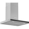Bosch DWB66FM50 cappa da parete da incasso, 1 motore, 4 velocità di aspirazione, 1 intensiva, silenziatore, 60 cm, in acciaio inox