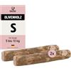 Kauies Ossa da masticare in legno di ulivo per il tuo cane, 100% naturale, vegano e senza calorie, giocattolo per cani di lunga durata, in legno privo di sostanze nocive, prodotto in Germania, taglia