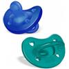 CHICCO (ARTSANA SPA) Chicco Gommotto Silicone Azzurro 6-16 Mesi 2 Pezzi