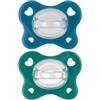 CHICCO (ARTSANA SPA) Chicco Dual Soft Succhietto Azzurro 16-36 Mesi 2 Pezzi