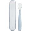 CHICCO (ARTSANA SPA) Chicco Cucchiaio Silicone Con Case Grigio 6 Mesi+