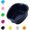 Anxicer Grande vasca per Pediluvio Plastica Vaschetta Pedicure,per Pedicure Disintossicazione e Massaggio,perfetta per Immergere i Piedi,Può essere Messo a Bagno (Black)