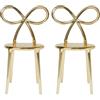 Qeeboo Sedia Ribbon finitura in metallo set 2 pezzi QEEBOO