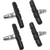 IBK Pattini Freno V-Brake Bici da 70mm 2 Paia Pastiglie Freni Bicicletta IBK Antiscivolo con Dadi esagonali e distanziali, per Biciclette, Modello semicurvo