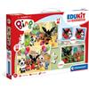 Clementoni Edukit - Bing 4 in 1, Gioco Educativo Interattivo Bambini 3+ Anni con Puzzle, Memo e Cubi per Sviluppare Memoria, Logica e Manualità, Made in Italy, 18322
