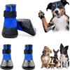 WAVATA Scarpe per cani, protezione zampe, 4 pezzi, antiscivolo, altamente elastiche, a maglia, impermeabili, con chiusura in velcro regolabile per pavimenti in legno duro (lunghezza)