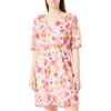 ONLY Onlstar Life Fia S/S Dress CS Ptm Vestito Estivo, Camellia Rose/AOP: Star Summer Flowers, S Donna