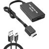 Times Mark For PS2 To HDMI Adapter, Multifunctional Cable Adapter Converter, Interface Compatible for HDTV Cable Adapter for PS2, Adapter Video Converters Console Player Switch for TV Monitor Projector