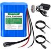 CITYORK 12,6 V CC 3000 mAh batteria ricaricabile agli ioni di litio per pannelli solari, telecamere CCTV, videocamere, strisce luminose LED, lettori MP3, progetti fai-da-te e altro ancora
