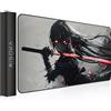 RISOKA® Tappetino mouse gaming anime XXL 900x400 mm - Mousepad impermeabile & cuciture rinforzate - Tappeto XL - Sottomano scrivania per setup, tastiera e PC