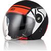 ORIGINE Casco Moto Jet Casco Scooter con Doppia Visiera Omologato ECE 22-06