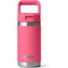 YETI Rambler Jr Kids Bottle, Vacuum Insulated Stainless Steel Bottle with Straw Cap, Tropical Pink, 12 oz (354 ml)