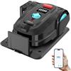 YARDCARE M800Plus Robot Tagliaerba senza filo Perimetrale, Max 800m², Posizionamento GPS+Navigazione con Visione AI, Retour Station de Recharge+APP, Taglio forma U, Evitamento Accurato Degli Ostacoli