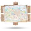 Truwheelz 1500 pezzi puzzle rotante con 6 cassetti e coperchio, 87 "x64 cm portatile adulti tavolo puzzle in legno, Lazy Susan rotante Puzzle Board regalo di Natale per la mamma