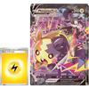 BB-Toy-Trades PKM Carta Collezionabile XXL Black Star Promo Carta Morpeko V-Union SWSH287-290 - INGLESE - Fullart Holo Mega Jumbo Oversize Carta Singola con Custodia BB-Toy-Trades (Morpeko V-Union)