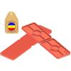 SORPLAST 50-100 Spessori in Plastica 30x100 mm Divisibili - Cunei Piastrelle, Distanziatori Piatti per Mobili, Finestre in PVC - Distanziali 1-5 mm Identificazione Rapida