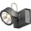 SLV, lampada a plafone da parete, faretto da soffitto / 3000K 17W 1000lm dimmerabile 60 gradi 17 W, KALU LED a fiamma singola nero