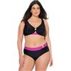 Ulla Popken Sophia, Bikini da Donna, Taglie Forti, Taglie Forti, Tinta Unita, Nero, 54