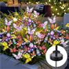 Oreunik Luci Solari a Farfalla che Ondeggiano al Vento, 2 Confezioni di Luci da Giardino Decorative Impermeabili,Design di Farfalle che Cambiano Colore,Luci a LED Solari per Esterni per Patio,Cortile.