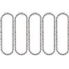 Yweller RAC270 - Catena per motosega adatta per Ryobi OPP1820, RPP182020, RY18CS20A0, RY18CS20A125, Oregon 90PX033E, 90SG033E, 90PX033X, 90JG033X, 20 cm, 3/8'' 1,1,3 1 mm 33 TG 5 pezzi