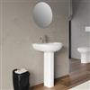 FRANKE Lavabo arredo bagno con colonna 54,5 cm ceramica bianca - Miraj