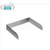 Alzatina fermavassoi in acciaio inox satinato, progettata per ospitare vassoi con dimensione max.590x460 mm, dim.mm.605x460x115