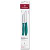 Victorinox Swiss Classic Set 2 Coltelli da Verdura 8 e 11 cm Verde