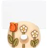 THUN, Portafoto In Vetro e Ceramica Con Base Sagomata in Vetro e Ceramica, Collezione Happy Country, Idea Regalo per la Casa, 10,5 x 7,8 x 10 cm