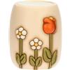 THUN, Porta Coltelli In Ceramica, Collezione Happy Country, Ideale per la tua Cucina, Accessori per Casa, 15,8 x 14,9 x 17,6 cm