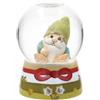 THUN - Boule de Neige con Gnomo Oliver in Resina in Resina, Ceramica e Vetro, Linea Bosco Magico, 8 cm