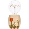 THUN, Lampada da Tavolo Design in Ceramica Decorata a Mano, Linea Happy Country, Idea Regalo per la Casa, 12 x 10 x 13 cm h