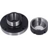 Risegun Mandrino pinza ER50 Mandrino pinza 125mm Tornio CNC Strumento di supporto pinza, 7 fori 0,005 Fresatrice ad alta precisione