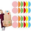 Cosysparks 48 Pz Etichette per Trasloco,100 X 100mm Colore Rotondo Etichette Regalo per Trasloco in Casa per Scatole Etichette Codifica Colore Moving Stickers per Adesivi Casa Moving (10 * 10cm)(Rotondo)