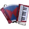 Eujgoov Fisarmonica a 17 Tasti, Fisarmonica per Principianti Fisarmonica Entry Level a 8 Bassi con Tracolla Regolabile Strumenti per Fisarmonica