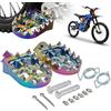 AnXin Pedane per moto da cross, poggiapiedi CNC per TW 200 PW 50 80 TTR 90 90E CR CRF XR 50 70 80 100 110 Surron/Sur ron S/Sur Ron X/X160/X260 - Tempra