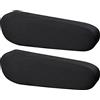 Woetwoat 1 Paio Universale Fodere per Braccioli Del Sedile Anteriore, Copertura Del Bracciolo Della Sedia di Copribracciolo Del Sedile Anteriore in Pelle per Auto con Chiusura Elastica (Black)