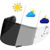 BSTOP Visiera per casco fotocromatica per SHOEI GT Air1/2 Neotec CNS-1 TC-5/9 X14 Z7 CWR1 Xspirit Z8 X15 RF1400 CWR-F2 NXR1/2 (GT trasparente)